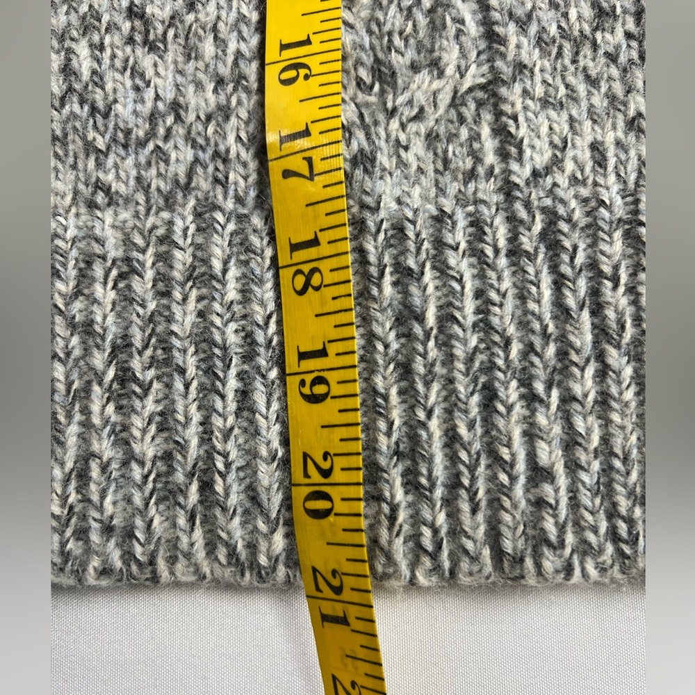 Loft Wool Blend Gray Marble Shawl Collar Cardigan Fall Winter Office - Picture 10 of 12